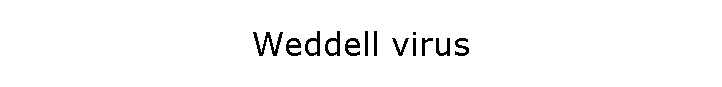 Weddell virus