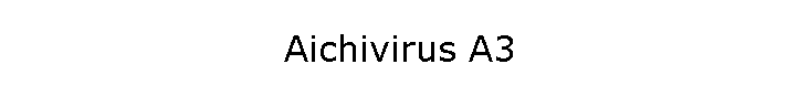Aichivirus A3
