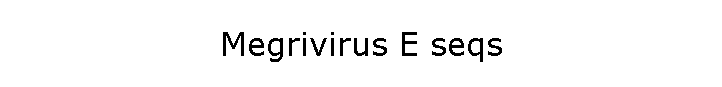 Megrivirus E seqs